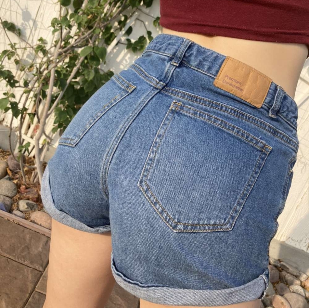 Denim shorts